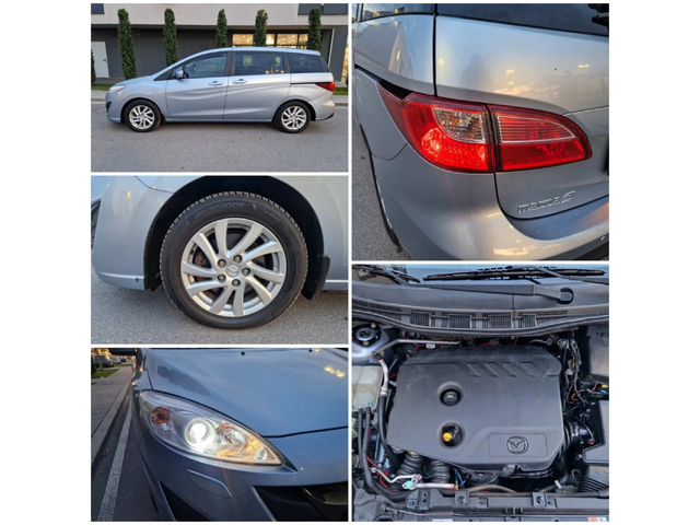 Mazda 5 1.6 дизел / 7 места - автомобили, коли, обяви за нови и употребявани 12