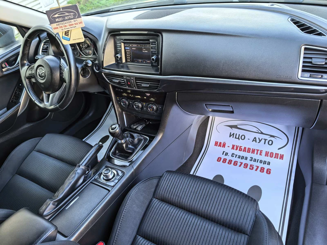 Mazda 6 2, 2-150к.с-6скор.НАВИ, LED, FACELiFT, EBPO 5B - автомобили, коли, обяви за нови и употребявани 10