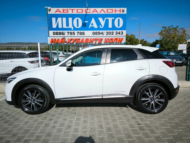 Mazda CX-3 1, 5-105k.4X4, 84700км! XENON, KOЖА, НАВИ, LED. - автомобили, коли, обяви за нови и употребявани 2