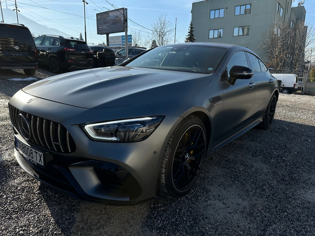 Mercedes-Benz AMG GT 63 S Designo* Spoiler* Мат* Burmester 4D* - автомобили, коли, обяви за нови и употребявани 0