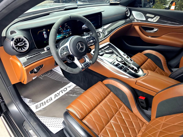 Mercedes-Benz AMG GT 63S 4MATIC STAGE 1 40ХИЛ КМ РЯДКА КОЖА ЛИЗИНГ 100% - автомобили, коли, обяви за нови и употребявани 12