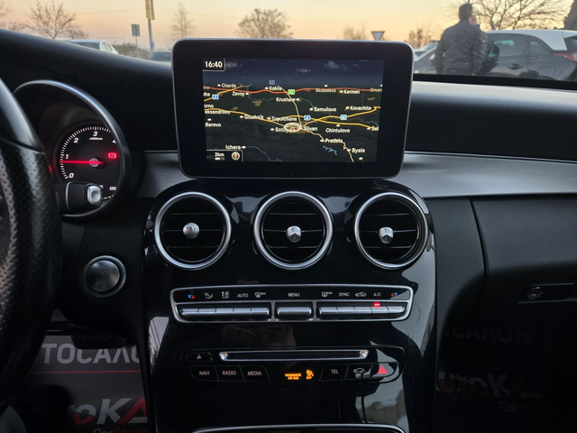 Mercedes-Benz C 220 2.2CDI-170кс= АВТОМАТ= AMG LINE= ПАНОРАМА= KEYLESS - автомобили, коли, обяви за нови и употребявани 14