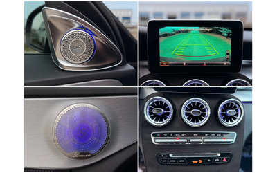 Mercedes-Benz C 220 BlueTEC= BRABUS= BURMESTER= AMBIENT= ЗВЕЗДНО НЕБЕ= - автомобили, коли, обяви за нови и употребявани 16