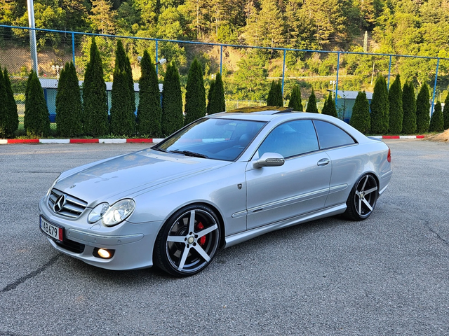 Mercedes-Benz CLK 5.0 AMG PAKET/AVTOMAT/KOJA/DISTRONIK/NAVIGACIQ - автомобили, коли, обяви за нови и употребявани 2