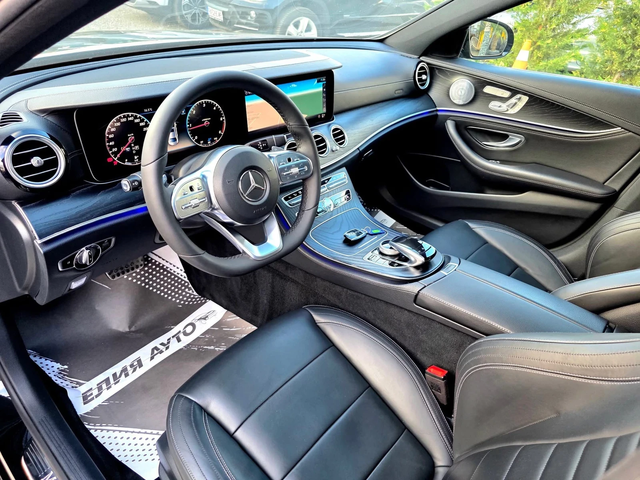Mercedes-Benz E 220 D FULL AMG LINE ПАНОРАМА BURMEISTER ЛИЗИНГ 100% - автомобили, коли, обяви за нови и употребявани 13
