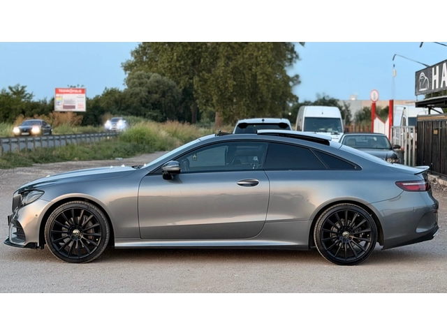 Mercedes-Benz E 220 d= Coupe= AMG= Distronic= HUD= Burmester= 360* Cam - автомобили, коли, обяви за нови и употребявани 7