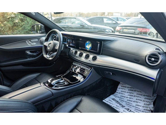 Mercedes-Benz E 350 D 4 MATIC FULL AMG LINE ПАНОРАМА ЛИЗИНГ 100% - автомобили, коли, обяви за нови и употребявани 13