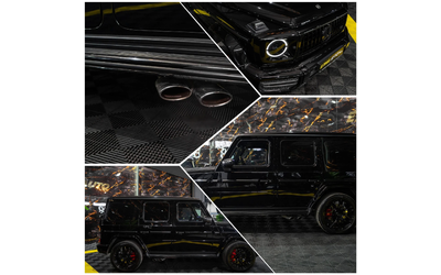 Mercedes-Benz G 63 AMG 4.0 V8 FULL BLACK EDITION CARBON BURM ЛИЗИНГ 100% - автомобили, коли, обяви за нови и употребявани 16