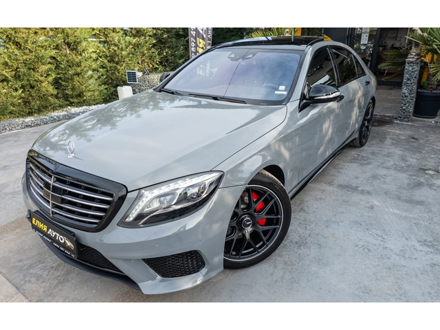 Mercedes-Benz S 350 D 4 MATIC 3ХТВ LONG NARDO GREY ПАНО ЛИЗИНГ 100% - автомобили, коли, обяви за нови и употребявани 4