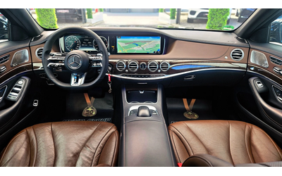 Mercedes-Benz S 350 L/BRABUS/9G/4M/TVx3/DISTR/HUD/360CAM/ОБДУХ/AMBI/LI - автомобили, коли, обяви за нови и употребявани 8