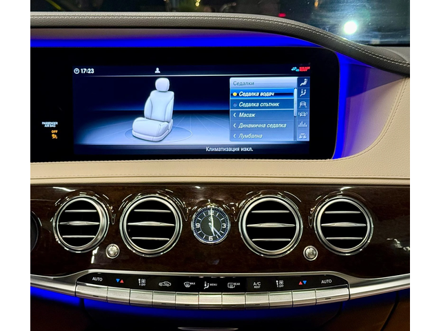 Mercedes-Benz S 350 Long 4Matic* AMG* HeadUp* Pano* Лизинг* TV - автомобили, коли, обяви за нови и употребявани 11