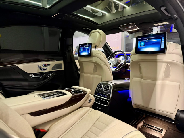 Mercedes-Benz S 350 Long 4Matic* AMG* HeadUp* Pano* Лизинг* TV - автомобили, коли, обяви за нови и употребявани 13