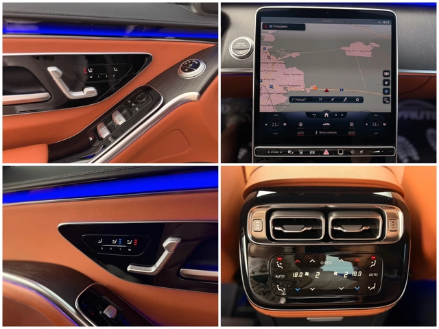 Mercedes-Benz S 350 d= 4Matic= Long= 63 AMG= Distronic= 360* Камера= - автомобили, коли, обяви за нови и употребявани 15