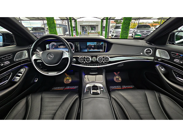 Mercedes-Benz S 500 AMG/4MAT/TV/DISTR/HUD/PANO/360CAM/ВАКУУМ/ОБДУХ/LIZ - автомобили, коли, обяви за нови и употребявани 7