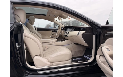 Mercedes-Benz S 500 Coupe= 4Matic= 63 AMG= Keyless Go= HUD= Панорама= - автомобили, коли, обяви за нови и употребявани 10