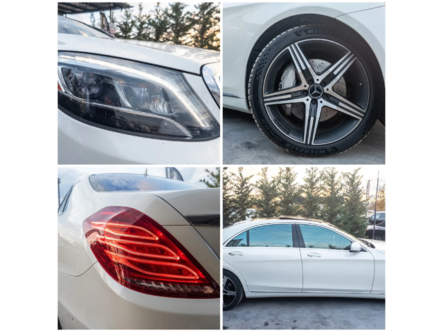 Mercedes-Benz S 550 I LONG FULL AMG LINE ПАНО BURMEISTER ЛИЗИНГ 100% - автомобили, коли, обяви за нови и употребявани 16