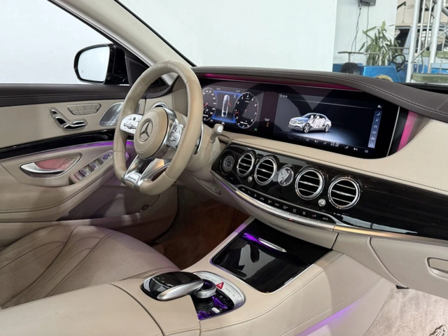 Mercedes-Benz S 560 ОЧАКВАН ВНОС Mercedes S560 Long* AMG Optic* 3xTV - автомобили, коли, обяви за нови и употребявани 5