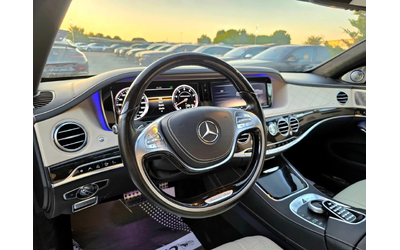 Mercedes-Benz S 63 AMG LONG 4 MATIC 3XTV ПАНОРАМА БЯЛА КОЖА ЛИЗИНГ 100% - автомобили, коли, обяви за нови и употребявани 12