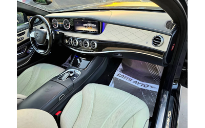 Mercedes-Benz S 63 AMG LONG 4 MATIC 3XTV ПАНОРАМА БЯЛА КОЖА ЛИЗИНГ 100% - автомобили, коли, обяви за нови и употребявани 14