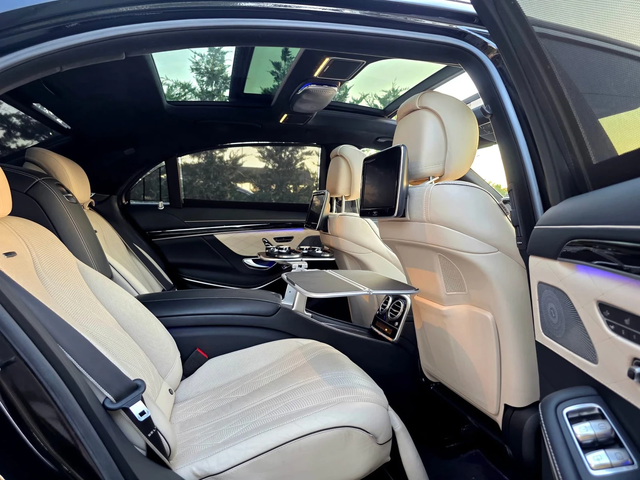 Mercedes-Benz S 63 AMG LONG 4 MATIC 3XTV ПАНОРАМА БЯЛА КОЖА ЛИЗИНГ 100% - автомобили, коли, обяви за нови и употребявани 15