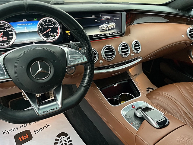 Mercedes-Benz S 63 AMG COUPE-DISTRONIK-PANORAMA-BURMEDTER-HEAD UP-FUL FUL - автомобили, коли, обяви за нови и употребявани 10