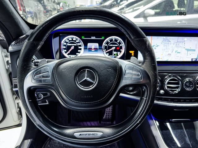 Mercedes-Benz S 63 AMG * ПОДГРЕВ* ОБДУХВАНЕ* МАСАЖИ* TV* ПАНО* BURMESTER* - автомобили, коли, обяви за нови и употребявани 8
