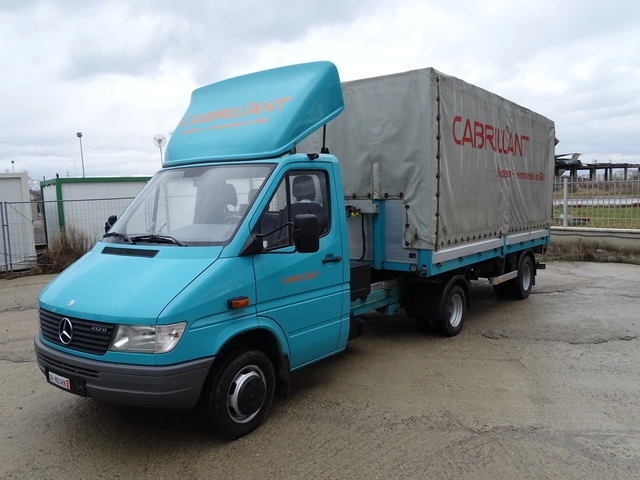 Mercedes-Benz Sprinter 412 ВЛЕКАЧ + ПОЛУРЕМАРКЕ С ПАДАЩ БОРД - автомобили, коли, обяви за нови и употребявани 1
