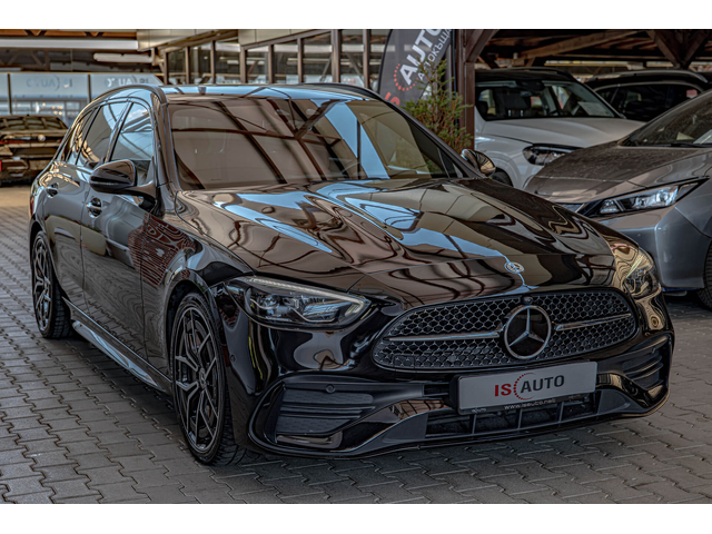 Mercedes C220 AMG Line/Exclusive/4Matic/MBUX/Ambient/Подгрев/Карбон - автомобили, коли, обяви за нови и употребявани 1