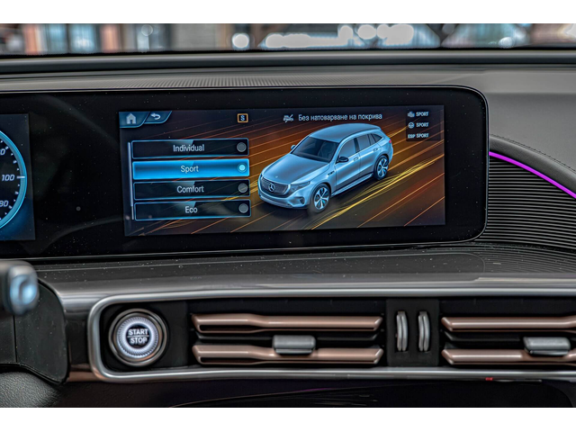 Mercedes EQC 400/4Маtik/Камера/Амбиент/MBUX/Подгрев - автомобили, коли, обяви за нови и употребявани 8