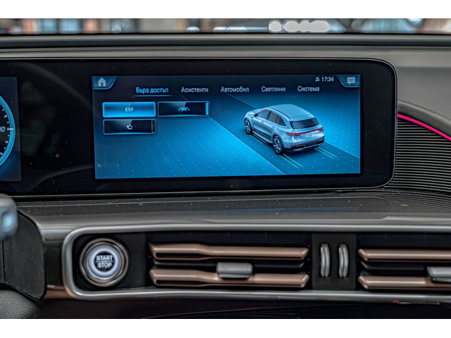 Mercedes EQC 400/4Маtik/Камера/Амбиент/MBUX/Подгрев - автомобили, коли, обяви за нови и употребявани 9