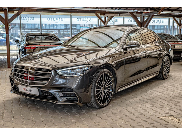 Mercedes S580 AMG/Long/4M/RSE/HuD/Пано./Dist./Burm./Алкантар/Камера360/MBUX/Обдухване/ - автомобили, коли, обяви за нови и употребявани 1