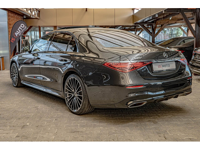 Mercedes S580 AMG/Long/4M/RSE/HuD/Пано./Dist./Burm./Алкантар/Камера360/MBUX/Обдухване/ - автомобили, коли, обяви за нови и употребявани 4