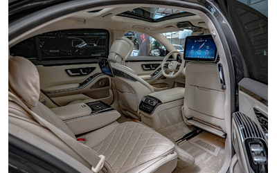 Mercedes S580 AMG/Long/4M/RSE/HuD/Пано./Dist./Burm./Алкантар/Камера360/MBUX/Обдухване/ - автомобили, коли, обяви за нови и употребявани 8