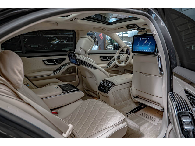 Mercedes S580 AMG/Long/4M/RSE/HuD/Пано./Dist./Burm./Алкантар/Камера360/MBUX/Обдухване/ - автомобили, коли, обяви за нови и употребявани 8