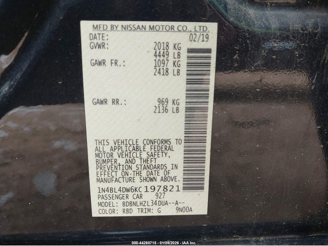 NISSAN Altima 2.5L I-4 DI, DOHC, VVT, 182HP All Wheel Drive - автомобили, коли, обяви за нови и употребявани 8