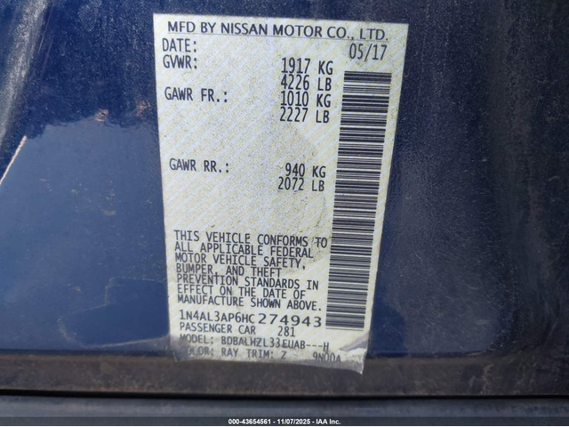 Nissan Altima 2.5L I-4 DOHC, VVT, 179HP Front Wheel Drive - автомобили, коли, обяви за нови и употребявани 8