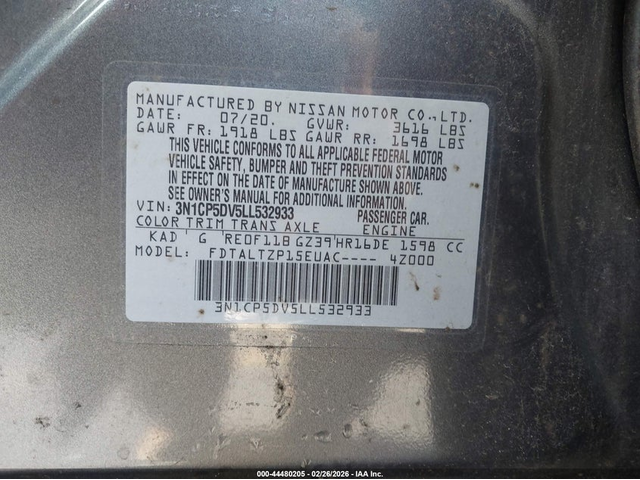 Nissan KICKS 1.6L I-4 DOHC, VVT, 122HP Front Wheel Drive - автомобили, коли, обяви за нови и употребявани 8