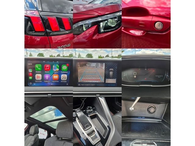 Peugeot 3008 GT Line= АВТОМАТ= Distr= 360= PANO= FOCAL - автомобили, коли, обяви за нови и употребявани 15