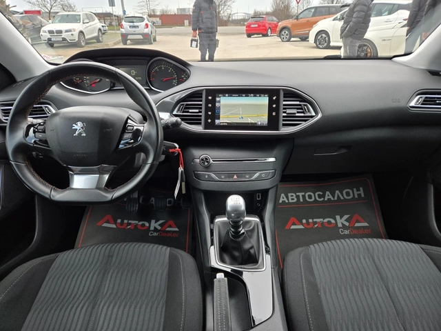 Peugeot 308 1.6HDI-92кс= НАВИ= СЕРВ.ИСТОРИЯ= EURO 6B - автомобили, коли, обяви за нови и употребявани 11