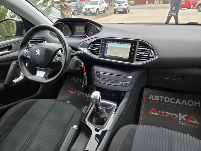 Peugeot 308 1.6HDI-92кс= НАВИ= СЕРВ.ИСТОРИЯ= EURO 6B - автомобили, коли, обяви за нови и употребявани 12