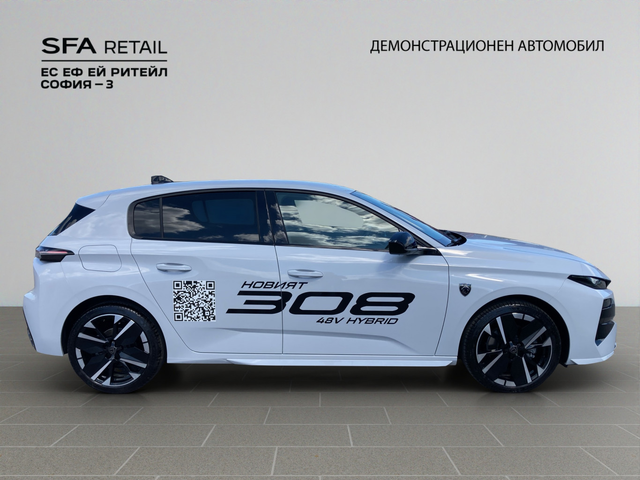 Peugeot 308 MCA GT  HYBRID 145 48V e-DCS6 EURO 6.4 - автомобили, коли, обяви за нови и употребявани 3