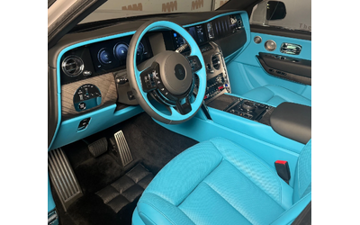 Rolls-Royce Cullinan Series II Facelift* Tempest Grey+ Turchese - автомобили, коли, обяви за нови и употребявани 6