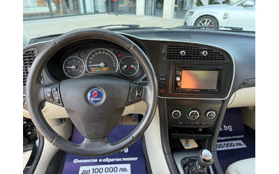 Saab 9-3 Кожа/Климатроник/МултиВолан/Навигация - автомобили, коли, обяви за нови и употребявани 13