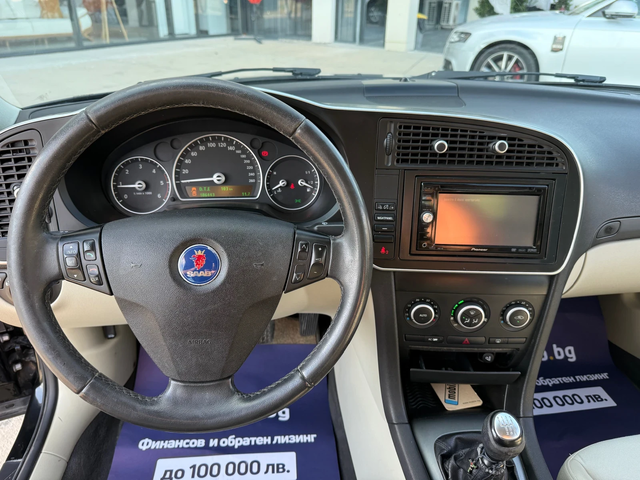 Saab 9-3 Кожа/Климатроник/МултиВолан/Навигация - автомобили, коли, обяви за нови и употребявани 13