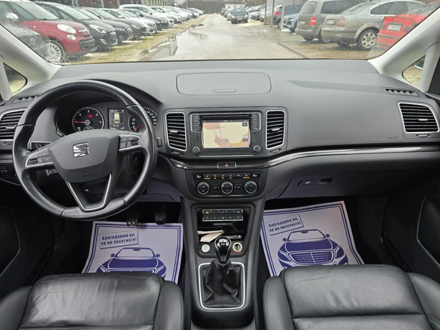 Seat Alhambra 2.0TDI 150к.с 6+ 1 места - автомобили, коли, обяви за нови и употребявани 14