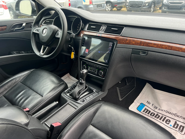 Skoda Superb 2.0TDI-140к.с./Памет/ Навигация/Кожа/Старт-стоп - автомобили, коли, обяви за нови и употребявани 14