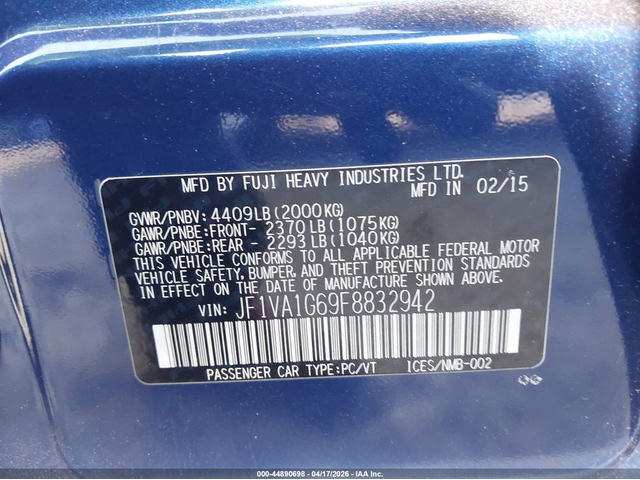 Subaru WRX 2.0L H-4 DI, DOHC, VVT, TURBO, 268HP All Wheel Drive - автомобили, коли, обяви за нови и употребявани 8