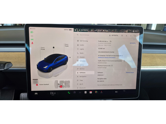 Tesla Model 3 Dual Motor AWD 2023г. ; 42983км. Face с термопомпа - автомобили, коли, обяви за нови и употребявани 13