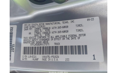 Toyota Tundra 3.4L V-6 DI, DOHC, VVT, TURBO, 389HP 4X4 Drive - автомобили, коли, обяви за нови и употребявани 8