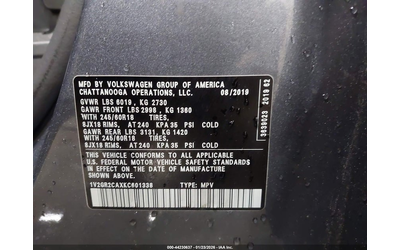 VW ATLAS 3.6L V-6 DI, DOHC, VVT, 276HP All Wheel Drive - автомобили, коли, обяви за нови и употребявани 8